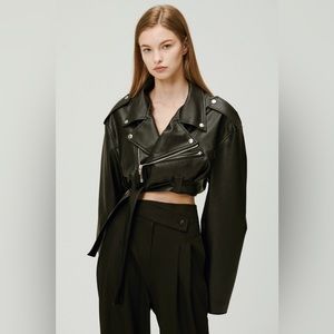 NWT Storets Emma Cropped Rider Jacket